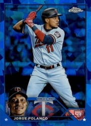 2023 Topps Chrome Sapphire Edition Base Set Jorge Polanco #515 card