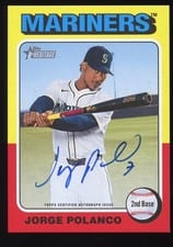2024 Topps Heritage Real One Autograph Jorge Polanco #ROAJP card