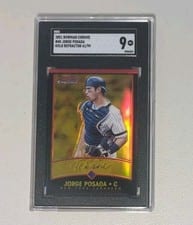 2001 Bowman Chrome Gold Jorge Posada #40 card