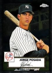 2021 Topps Chrome Platinum Anniversary Base Set Jorge Posada #683 card