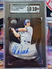 2022 Topps Chrome Black Autographs Jorge Posada #CBA-JP card