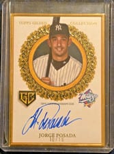 2025 Topps Gilded Collection Gilded Champions Autographs Jorge Posada #GCH-JP card