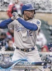 2018 Topps Holiday Base Set Jorge Soler #HMW23 card