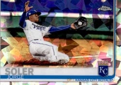 2019 Topps Chrome Sapphire Edition Base Set Jorge Soler #307 card