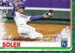 2019 Topps Holiday Base Set Jorge Soler #HW158 card