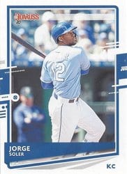 2020 Donruss Base Set Jorge Soler #202 card