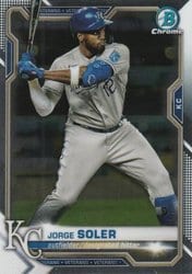 2021 Bowman Chrome Base Set Jorge Soler #47 card