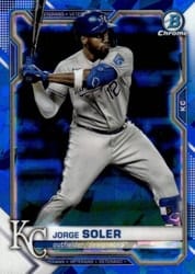 2021 Bowman Chrome Sapphire Edition Base Set Jorge Soler #47 card
