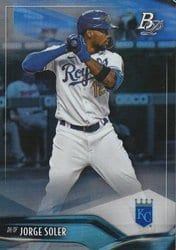 2021 Bowman Platinum Base Set Jorge Soler #12 card