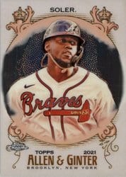 2021 Topps Allen & Ginter Chrome Base Set Jorge Soler #156 card
