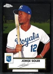 2021 Topps Chrome Platinum Anniversary Base Set Jorge Soler #151 card