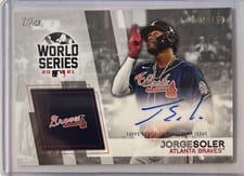 2022 Topps World Series Champion Autographs Jorge Soler #WCA-JS card