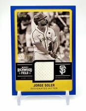 2025 Topps Rickwood Relic Collection Jorge Soler #RWR-JS card