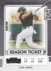 2021 Panini Contenders Base Set Jose Abreu #73 card