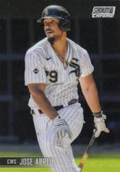 2021 Stadium Club Chrome Base Set Jose Abreu #291 card