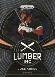 2022 Panini Prizm Lumber Inc. Jose Abreu #LI-6 card
