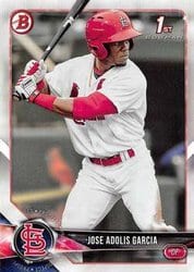 2018 Bowman Prospects Jose Adolis Garcia #BP121 card