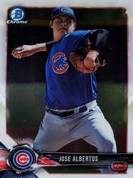 2018 Bowman Chrome Prospects Jose Albertos #BCP229 card