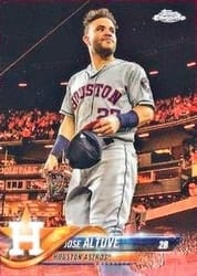 2018 Topps Chrome Base Set Jose Altuve #200b card