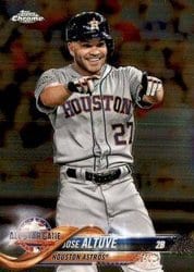 2018 Topps Chrome Update Base Set Jose Altuve #HMT62 card