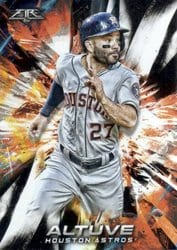 2018 Topps Fire Base Set Jose Altuve #105 card
