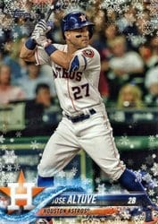 2018 Topps Holiday Base Set Jose Altuve #HMW158 card