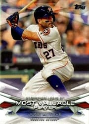2018 Topps MLB Awards Jose Altuve #MLBA-12 card