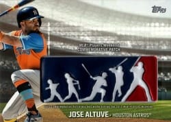 2018 Topps Players Weekend Logo Patches Jose Altuve #PWP-JA card