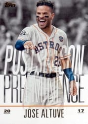 2018 Topps Update Postseason Preeminence Jose Altuve #PO-22 card