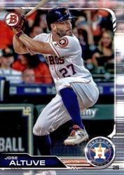 2019 Bowman Base Set Jose Altuve #62 card
