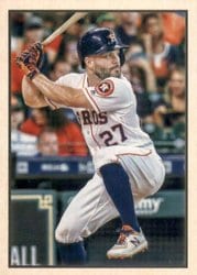 2019 Bowman Heritage Base Set Jose Altuve #53VR-44 card