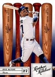 2019 Panini Leather & Lumber Base Set Jose Altuve #93 card