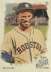 2019 Topps Allen & Ginter Base Set Jose Altuve #28 card