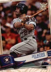 2019 Topps Big League Base Set Jose Altuve #100 card