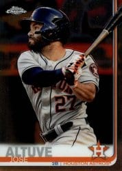 2019 Topps Chrome Base Set Jose Altuve #20 card
