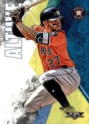 2019 Topps Fire Base Set Jose Altuve #80 card