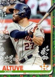 2019 Topps Holiday Base Set Jose Altuve #HW159 card