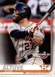 2019 Topps Opening Day Base Set Jose Altuve #41 card