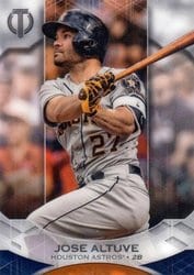 2019 Topps Tribute Base Set Jose Altuve #34 card