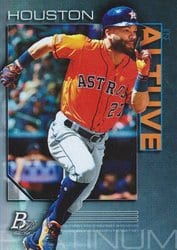 2020 Bowman Platinum Base Set Jose Altuve #46 card
