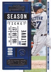 2020 Panini Contenders Base Set Jose Altuve #62 card