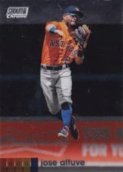 2020 Stadium Club Chrome Base Set Jose Altuve #278 card