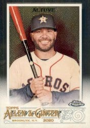 2020 Topps Allen & Ginter Chrome Base Set Jose Altuve #127 card