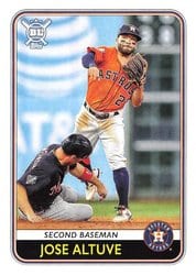 2020 Topps Big League Base Set Jose Altuve #220 card