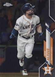 2020 Topps Chrome Base Set Jose Altuve #42 card
