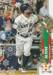 2020 Topps Holiday Base Set Jose Altuve #HW138 card