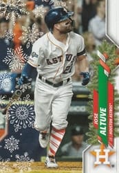 2020 Topps Holiday Base Set Jose Altuve #HW138b card