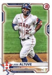 2021 Bowman Base Set Jose Altuve #84 card