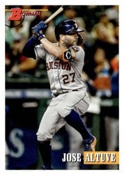 2021 Bowman Heritage Base Set Jose Altuve #36 card