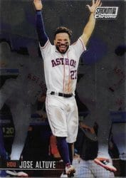 2021 Stadium Club Chrome Base Set Jose Altuve #176 card